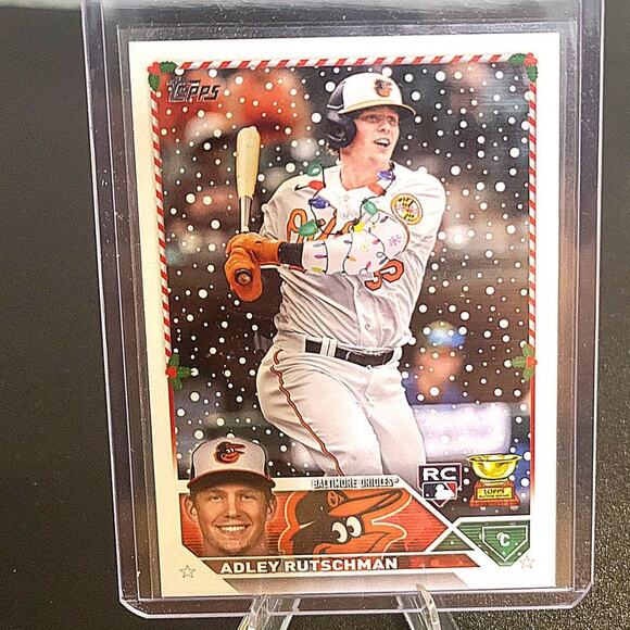 2023 Adley Rutschman RC Topps Holiday Rare Photo Variations #H50 SSP - Picture 2 of 4